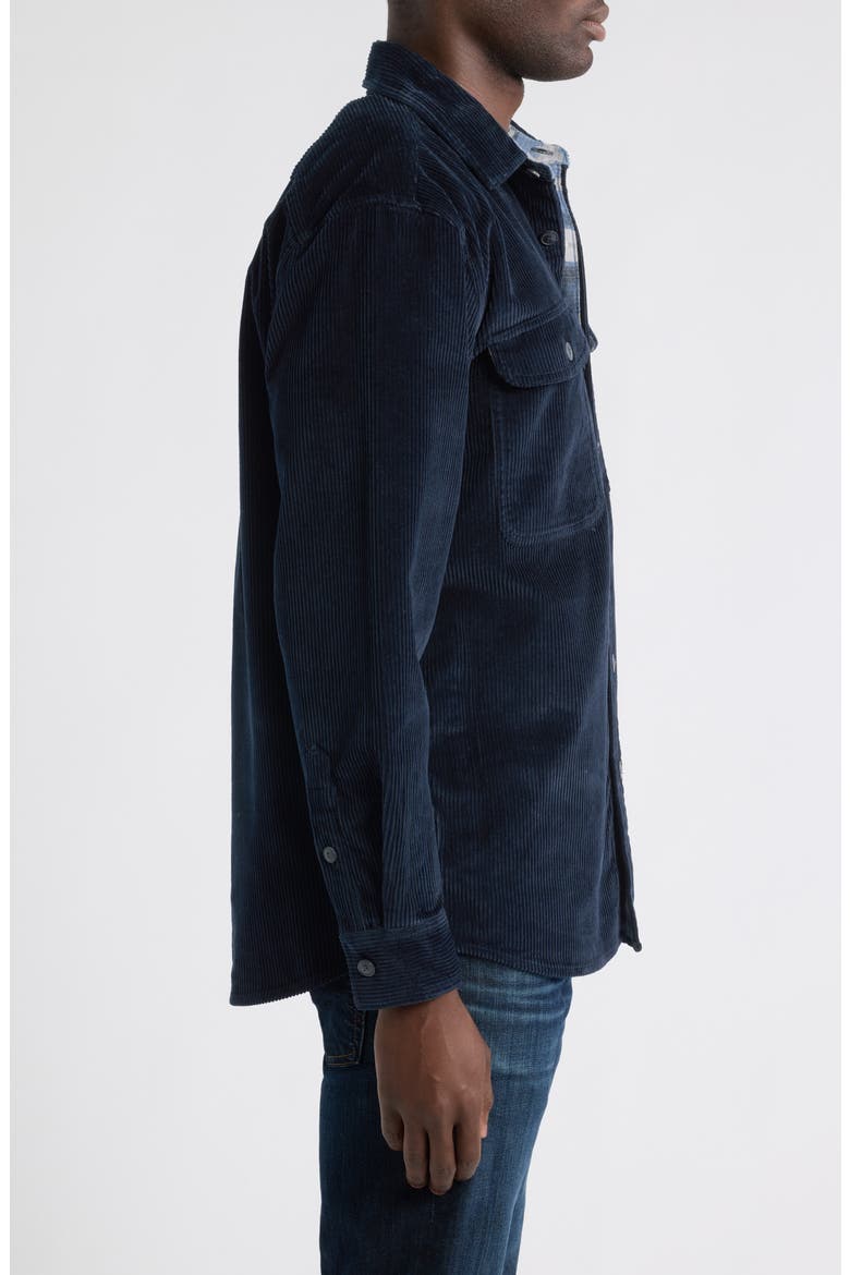 Belmont Cotton Corduroy Overshirt, Alternate, color, NAVY/ PAINTED HILLS