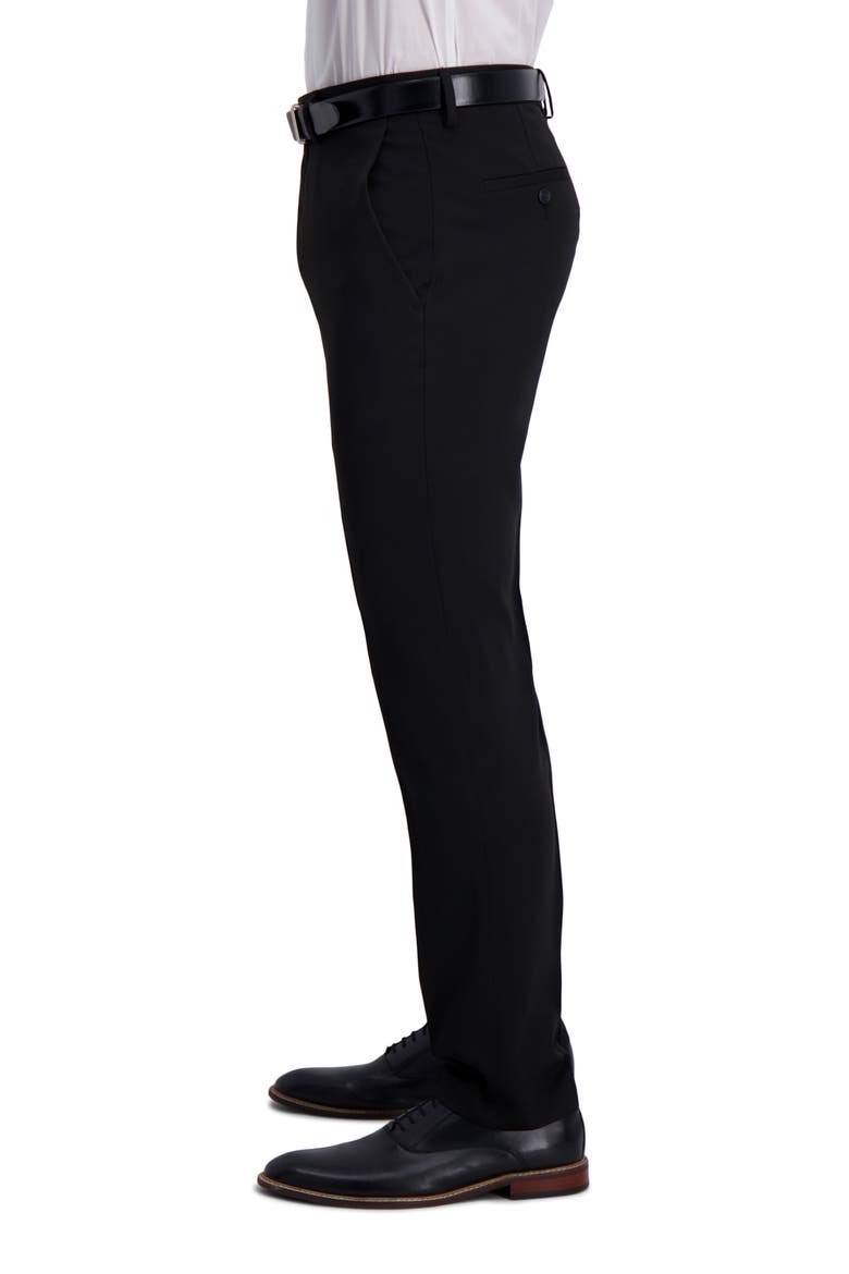 Reaction Stretch Slim Fit Dress Pants, Alternate, color, BLACK