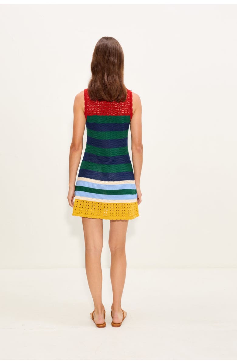 SIMONMILLER Yvonne Knit Mini Dress, Alternate, color, Brick Stripe Combo