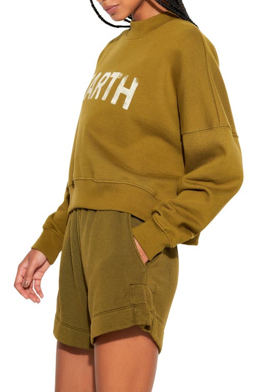 Spiritual Gangster Earth Palisades Cotton Fleece Graphic Sweatshirt In Verve