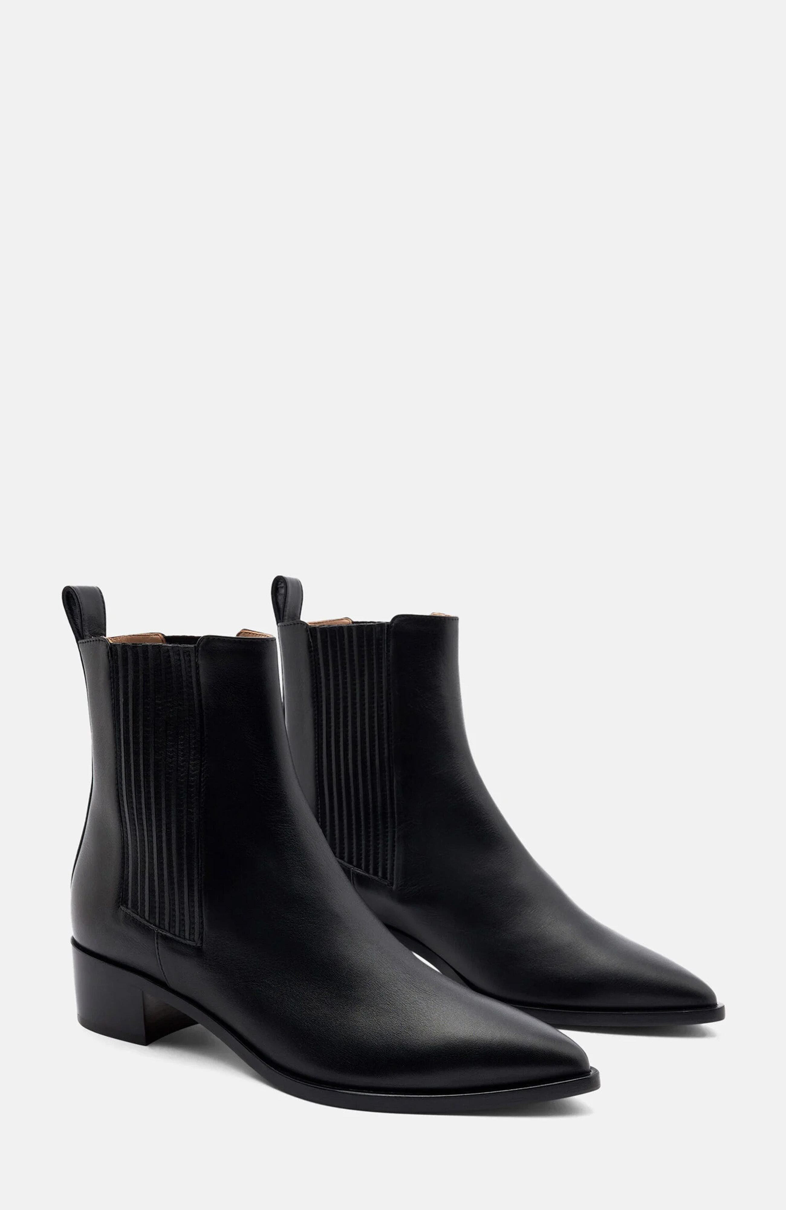Olivia Chelsea Boots, Main, color, Black - Calf