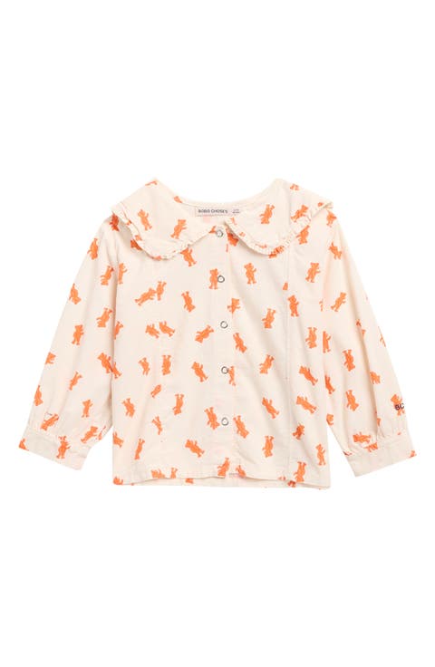 Kids' Softpaw Monster Print Organic Cotton Corduroy Shirt
