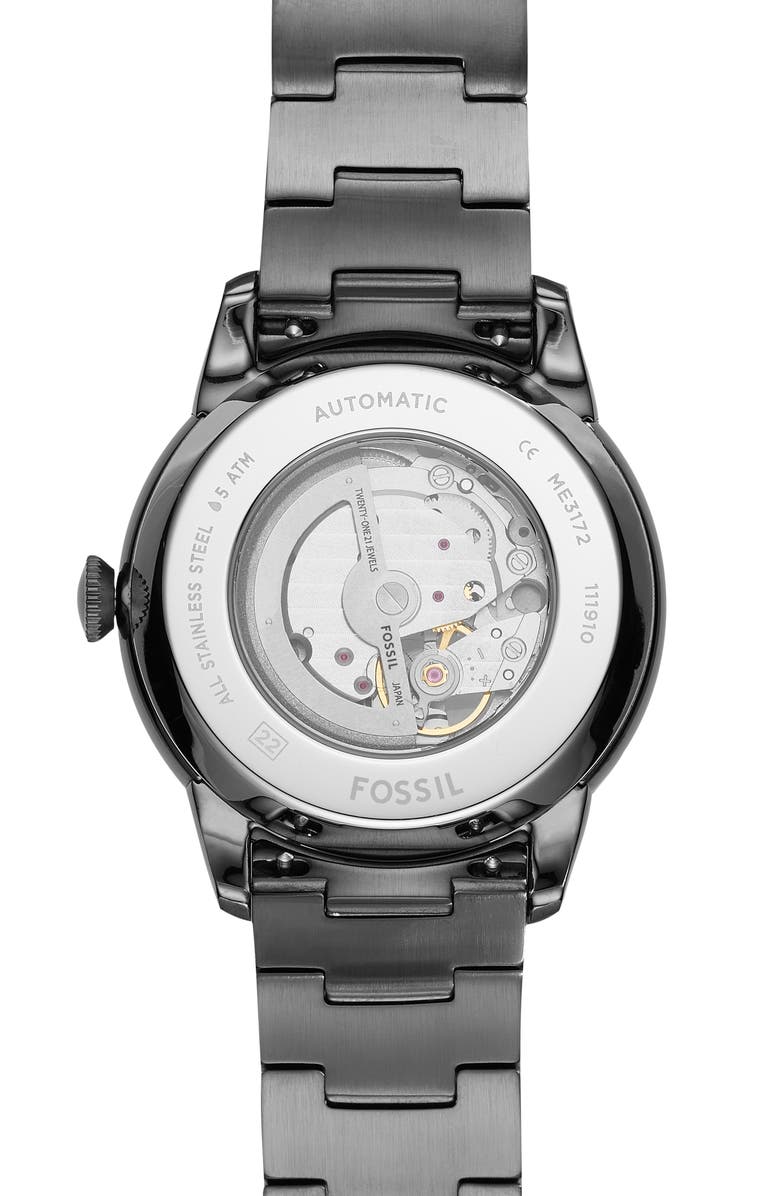 Fossil Townsman Automatic Bracelet Watch, 44mm, Alternate, color,