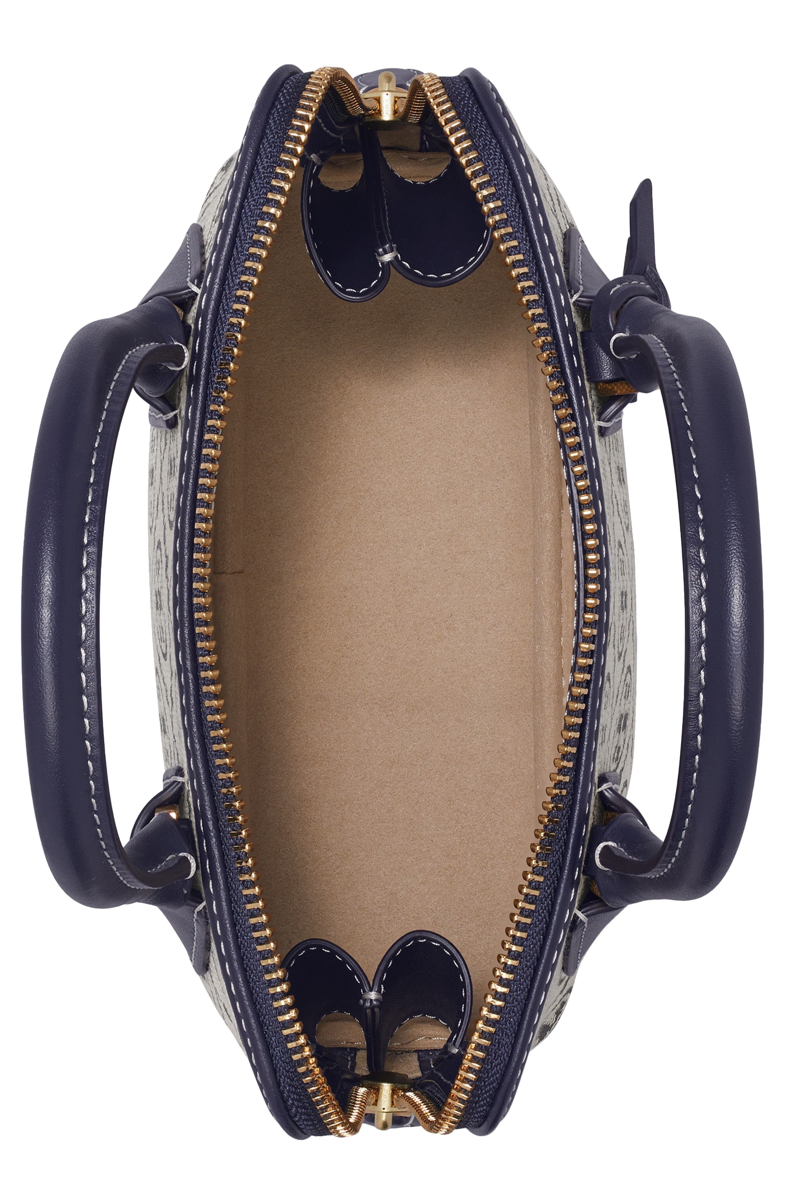 Tory Burch Mini T Monogram Jacquard Swing Crossbody Bag, Alternate, color, 