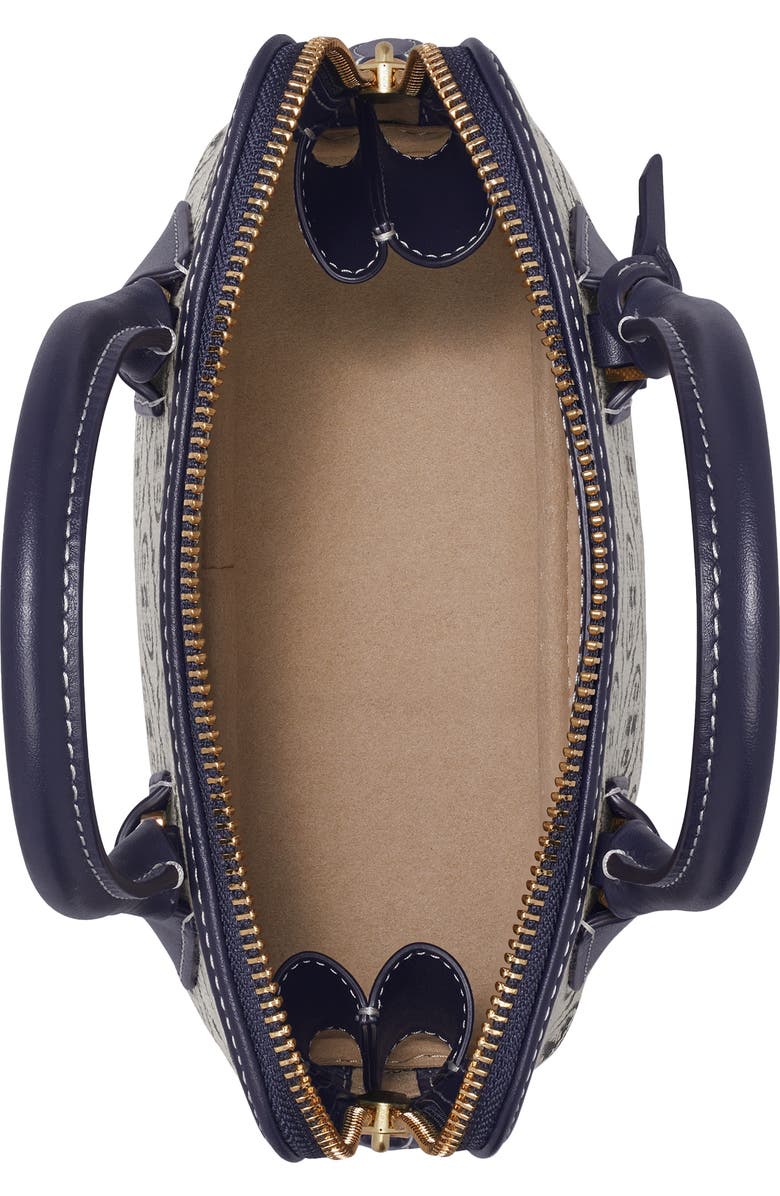 Tory Burch Mini T Monogram Jacquard Swing Crossbody Bag, Alternate, color, Tory Navy