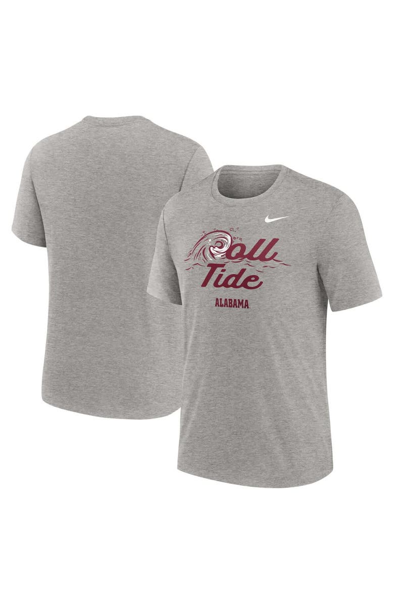 Nike Men's Nike Heather Gray Alabama Crimson Tide Local Campus Time Honored Tradition Tri-Blend T-Shirt, Main, color, Heather Gray