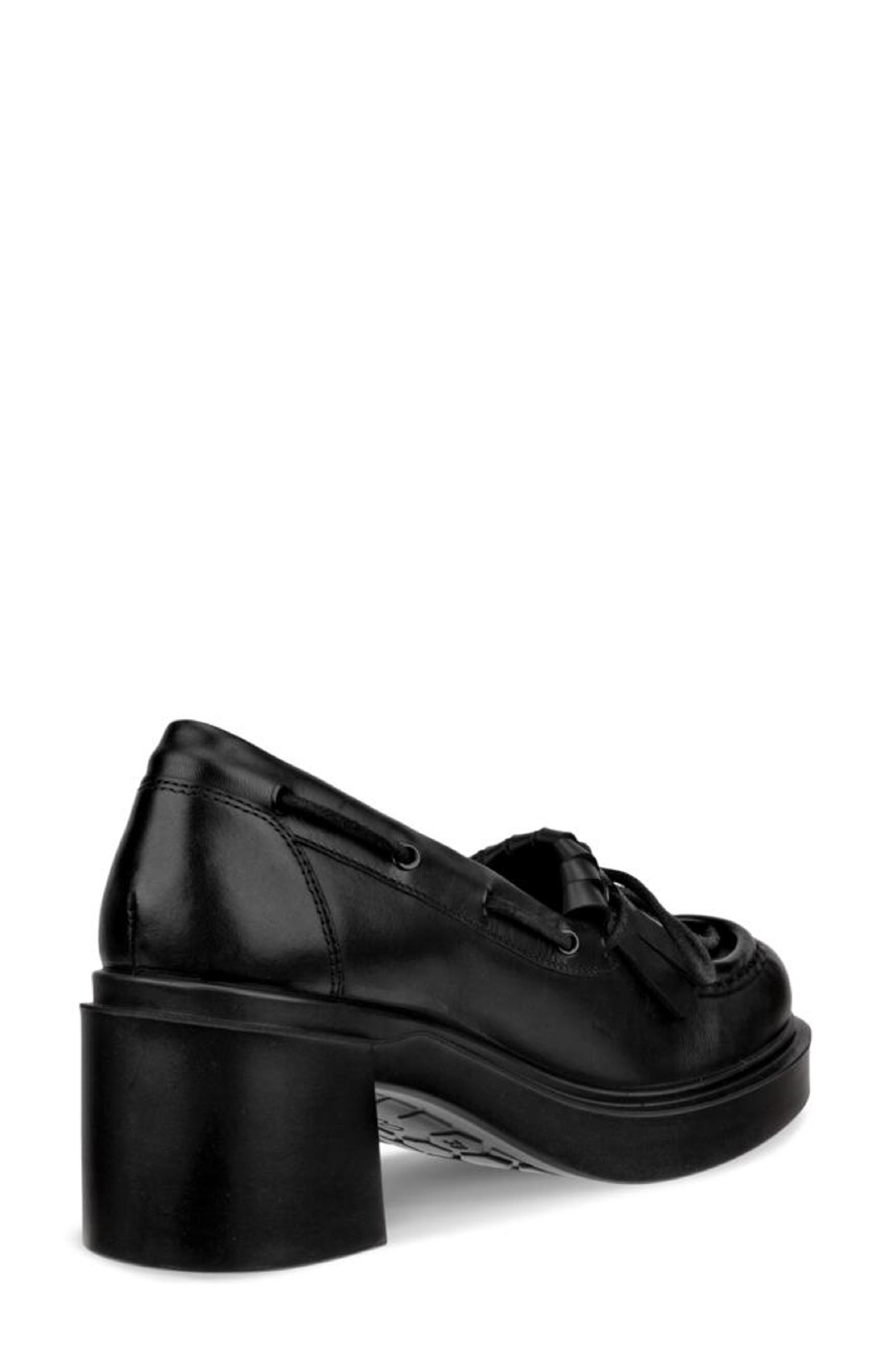 ECCO Metropole Seoul 45 Kiltie Moc Toe Loafer, Alternate, color, Black