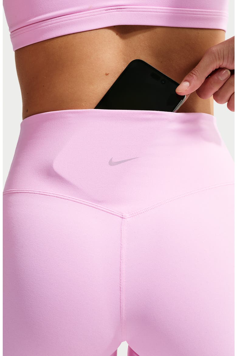 Zenvy Dri-FIT High Waist 7/8 Leggings, Alternate, color, PINK RISE/ COOL GREY