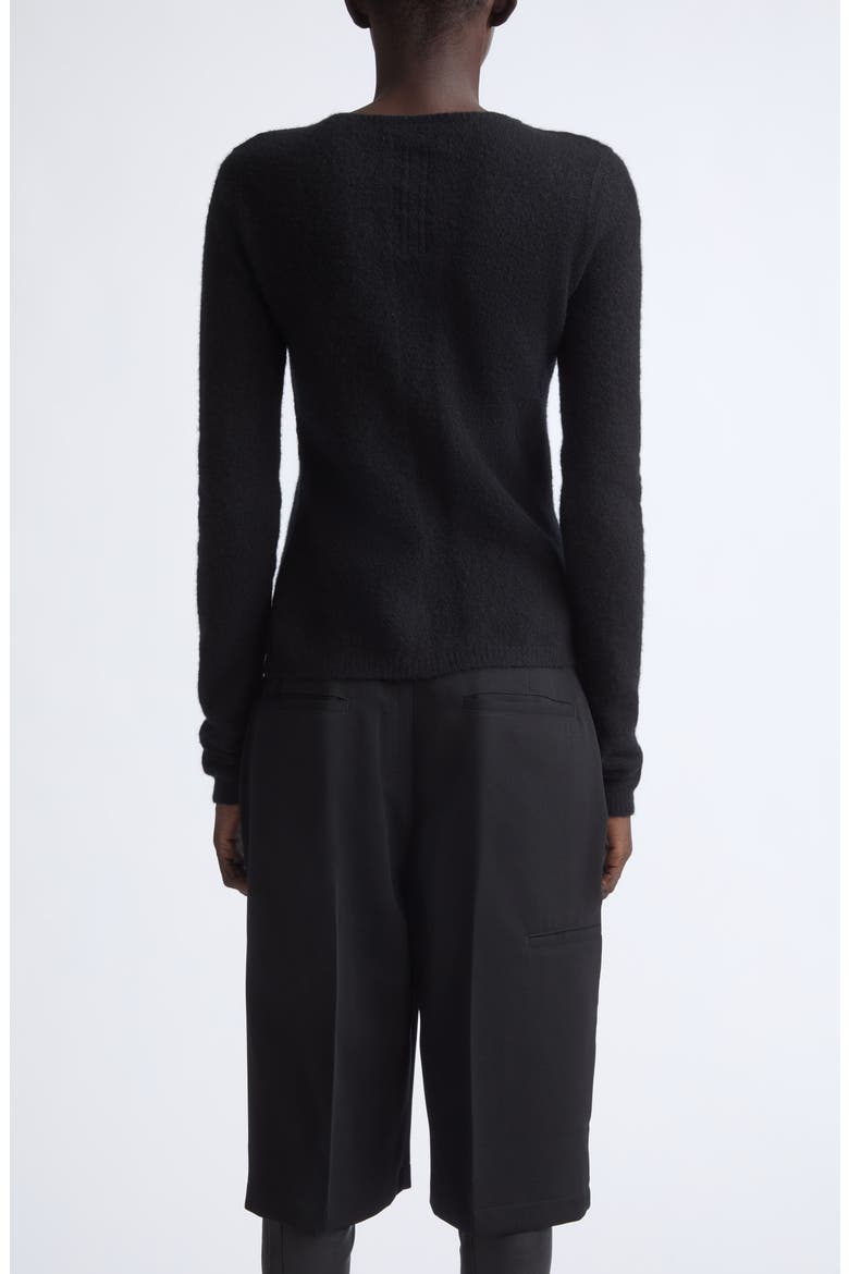 Cashmere Blend Boatneck Sweater, Alternate, color, BLACK