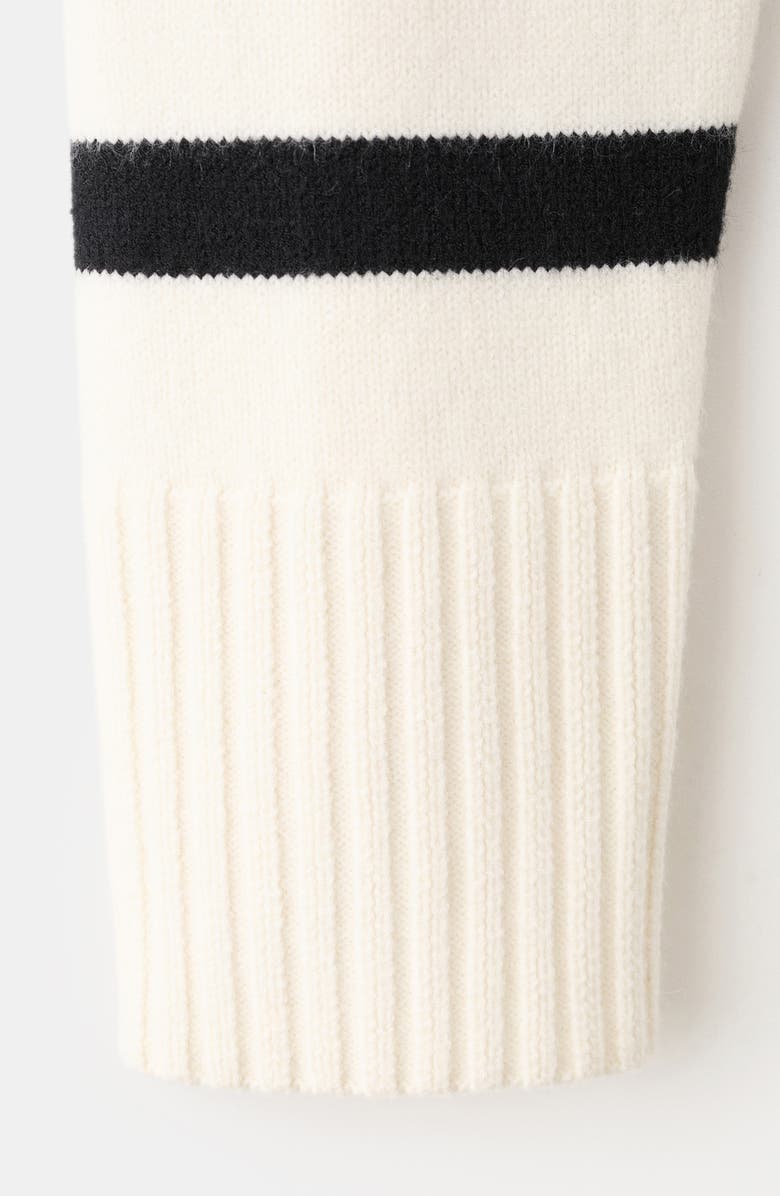 MANGO Castello Stripe Sweater, Alternate, color, Ecru