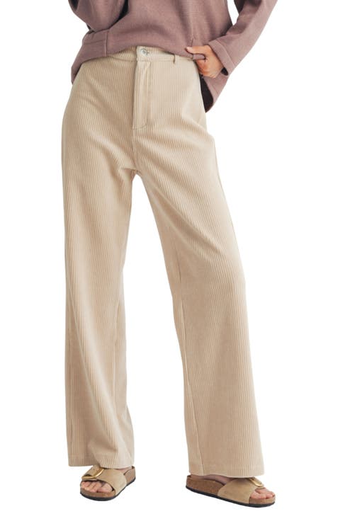 Corduroy Wide Leg Pants
