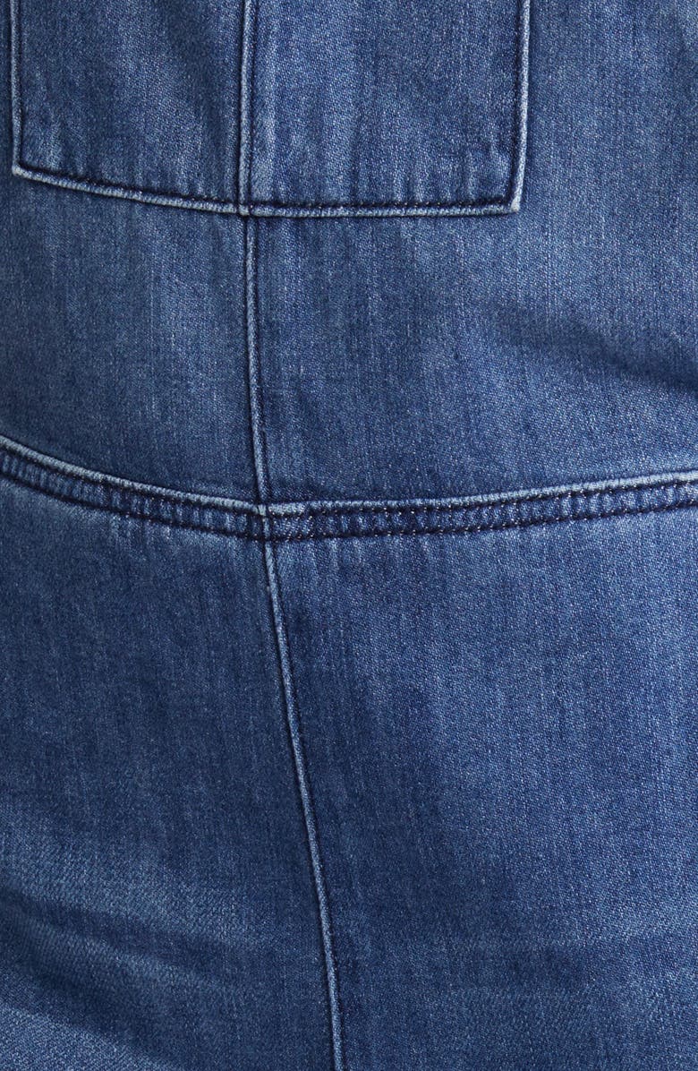 HIDDEN JEANS Frayed Hem Denim Overalls, Alternate, color,