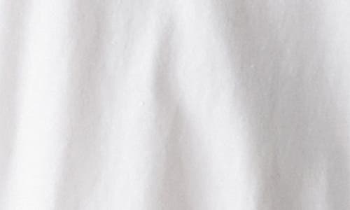 Michael Stars Yuri Long Sleeve Crop Cotton T-shirt In White