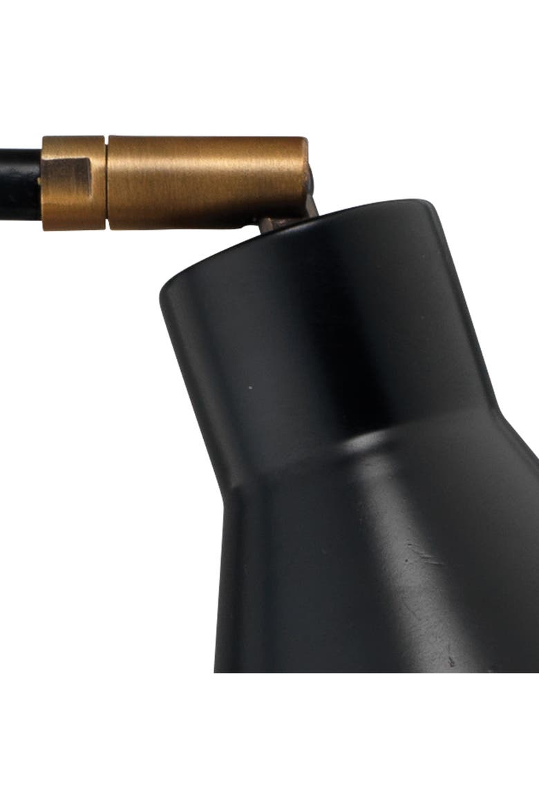 Chronicle Marble Task Lamp with Iron Shade, Alternate, color, Black