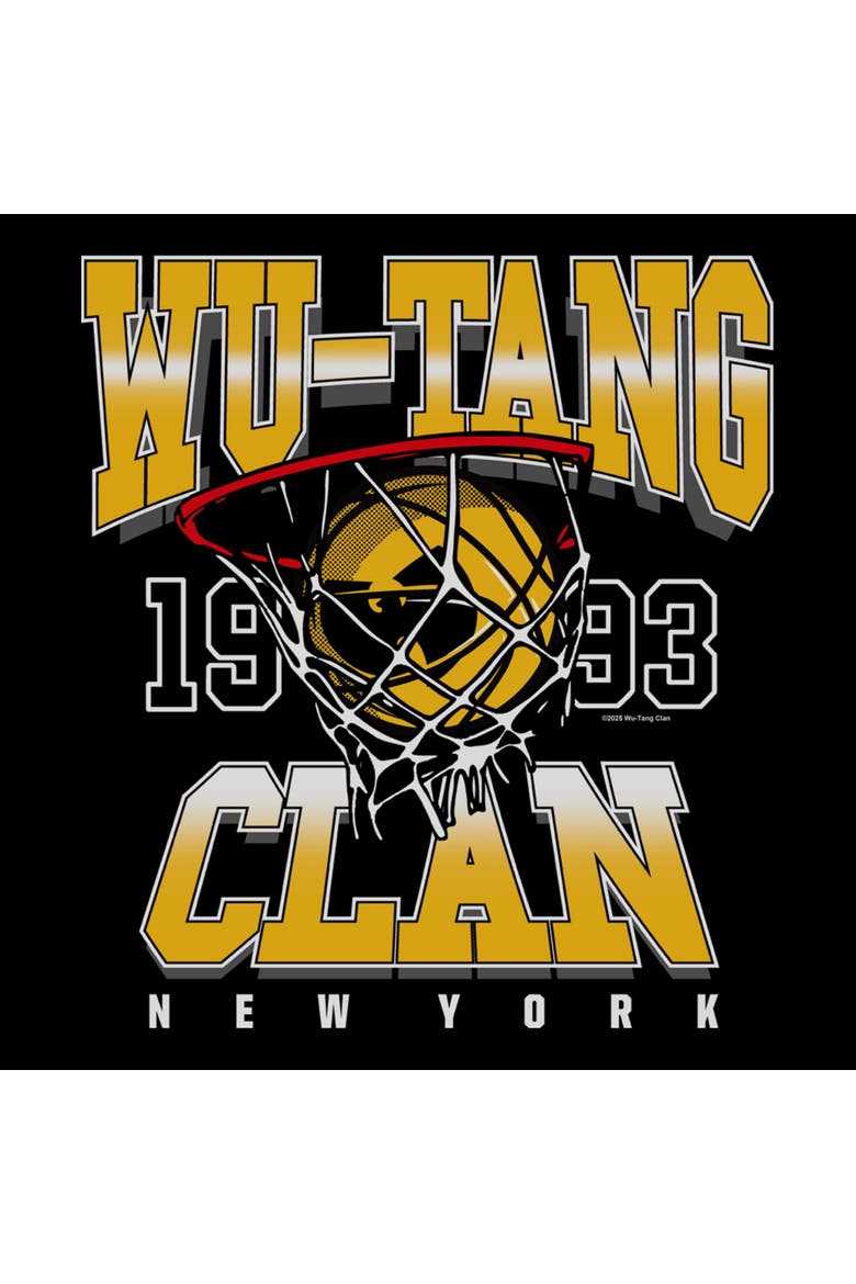 Mens Wu-Tang Clan Basketball Clan 1992 T Shirt, Alternate, color, Black