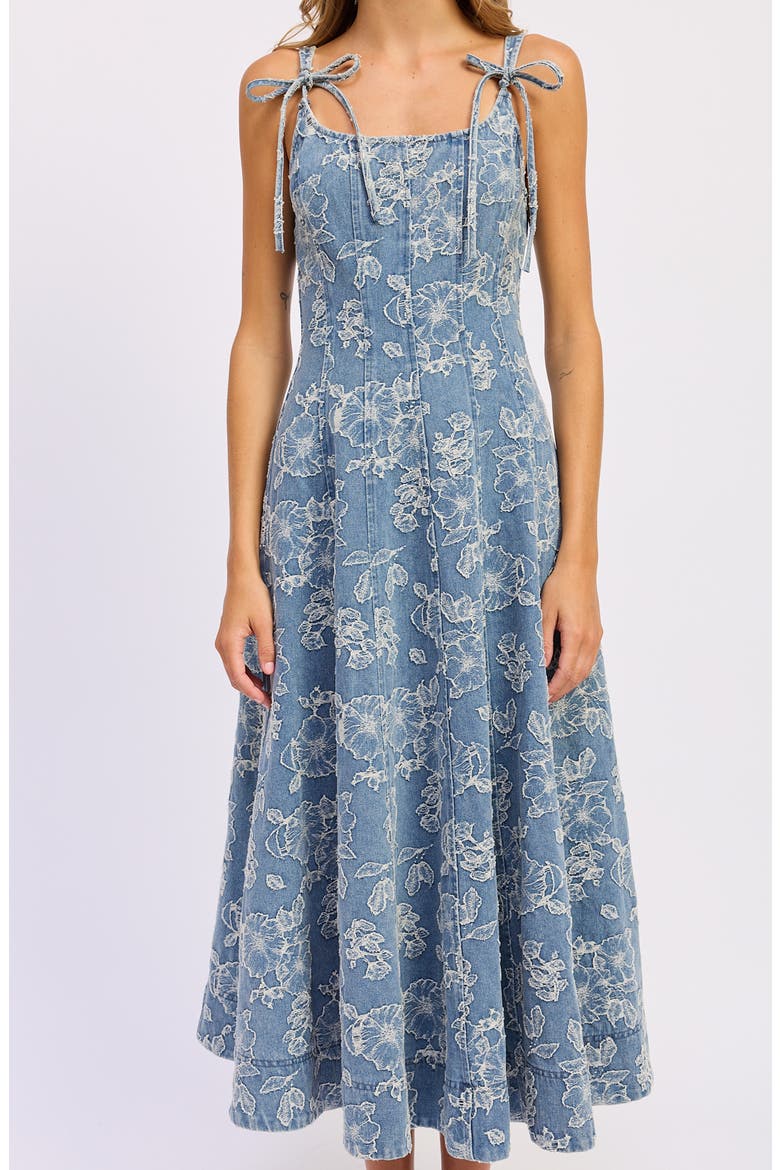 en saison oaklynn denim midi dress City Chic Denim Midi in Medium Wash Impressions Online Boutique