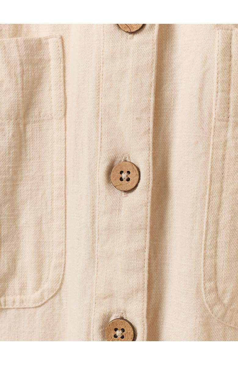 Celtic & Co. Belted Safari Midi Shirt Dress, Alternate, color, Undyed Oatmeal