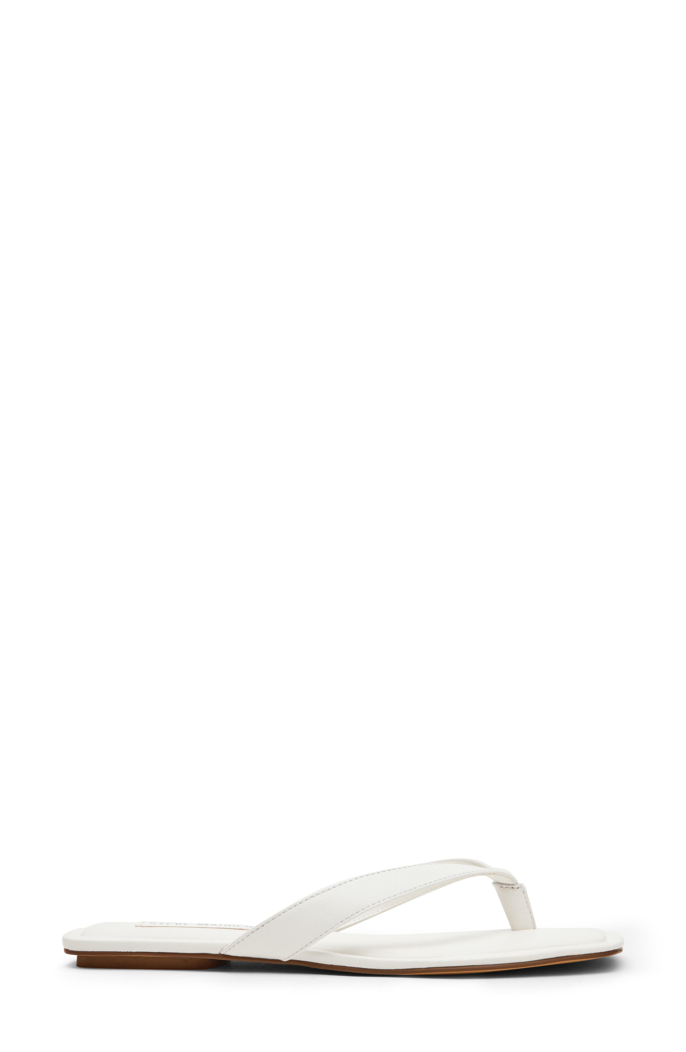 Trella Flip Flop, Alternate, color, WHITE LEATHER