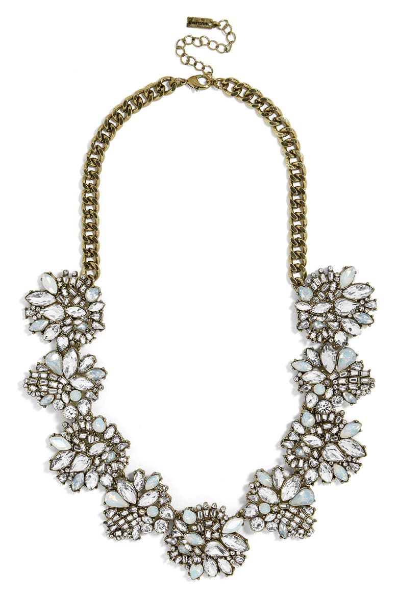 Lissandra Crystal Statement Necklace, Main, color, OPAL