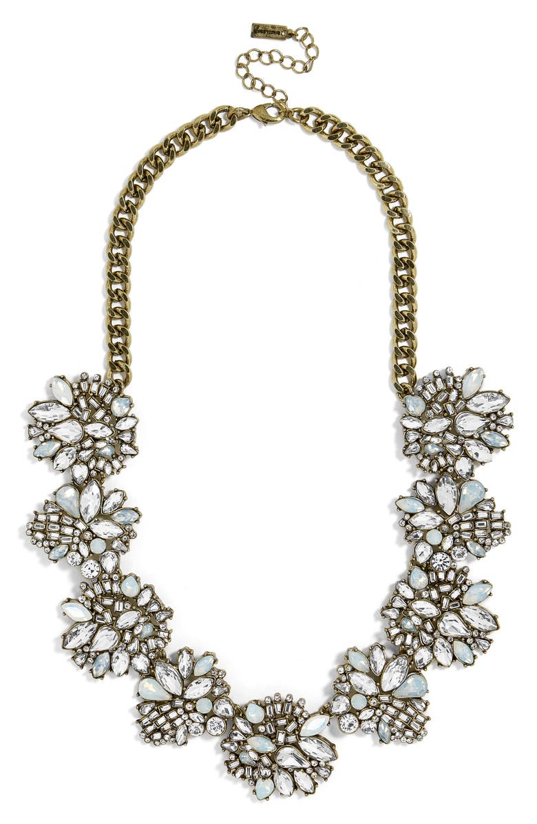 BaubleBar Lissandra Crystal Statement Necklace, Main, color,