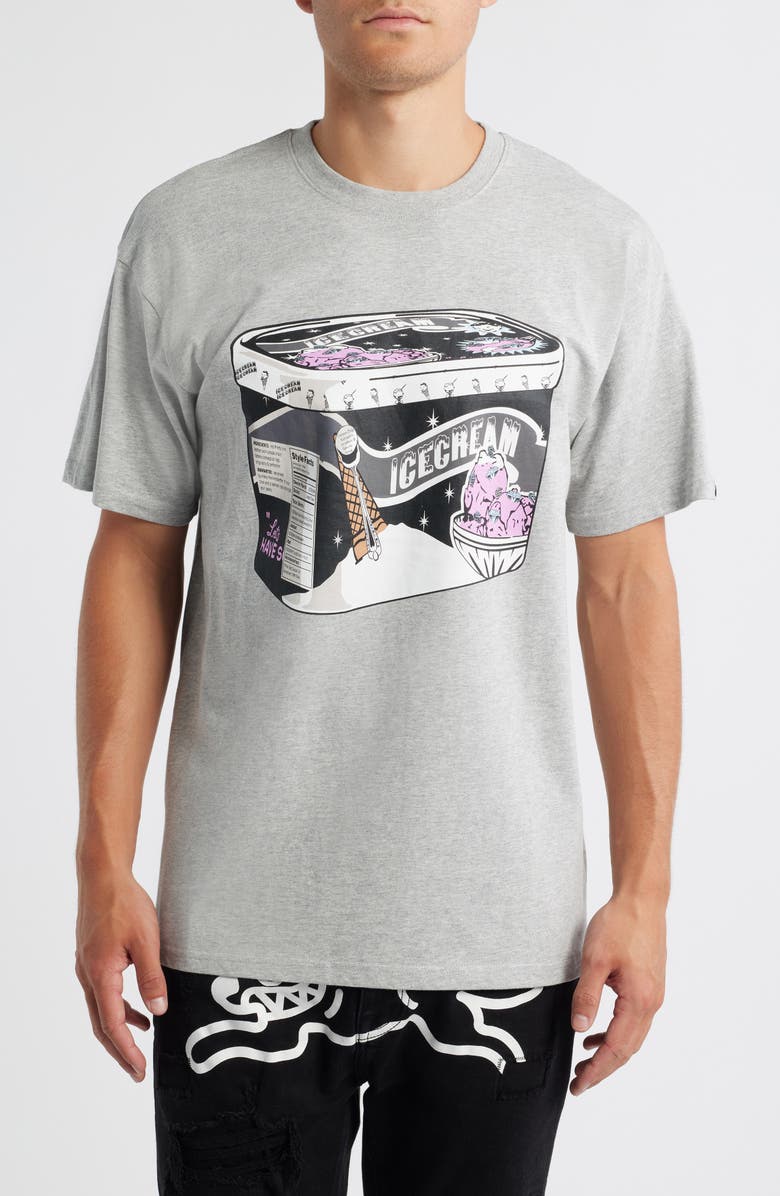 ICECREAM Carton Graphic T-Shirt, Main, color, Heather Gray