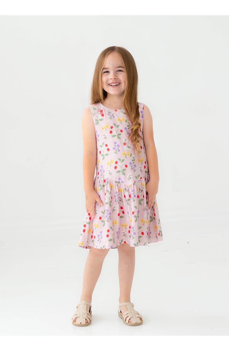 Mabel + Honey Strawberry Bloom Dress, Alternate, color, Pink