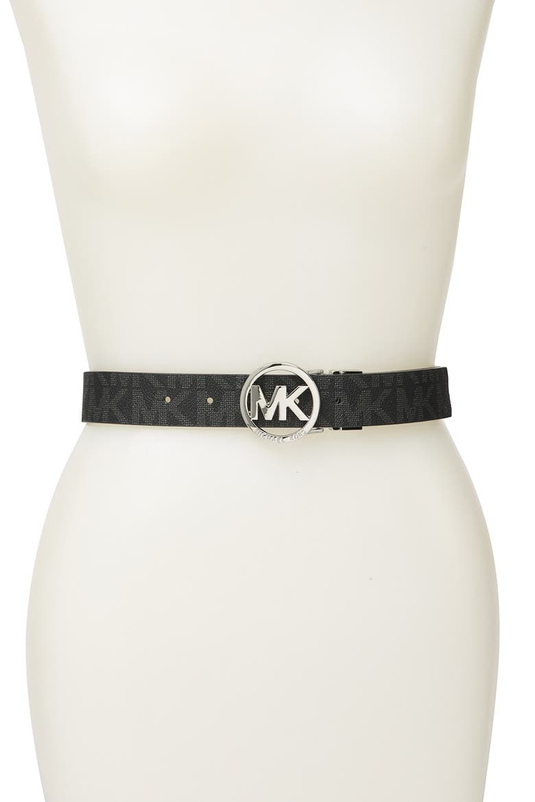Reversible Logo Belt, Main, color, BLACK