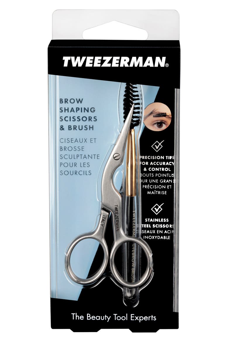 Brow Shaping Scissors & Brush Duo, Alternate, color, NO COLOR