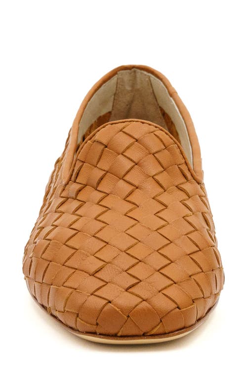 Amalfi By Rangoni Gastone Perforated Espadrille In Cuoio Stuoia Dama
