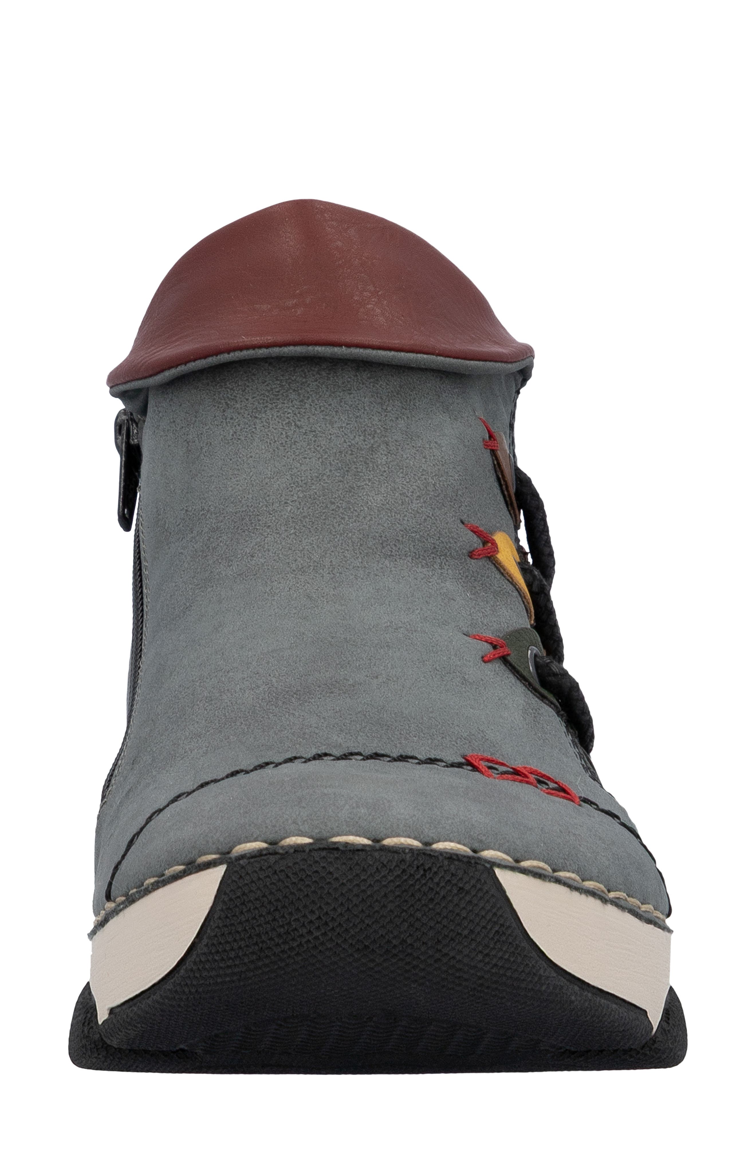 Angela Sneaker, Alternate, color, JEAN/ WINE