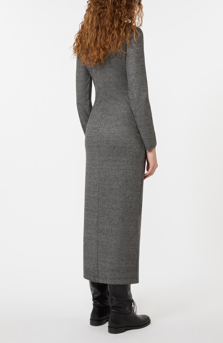 Weekend Max Mara Decano Ruched Long Sleeve Maxi Dress, Alternate, color, Dark Grey