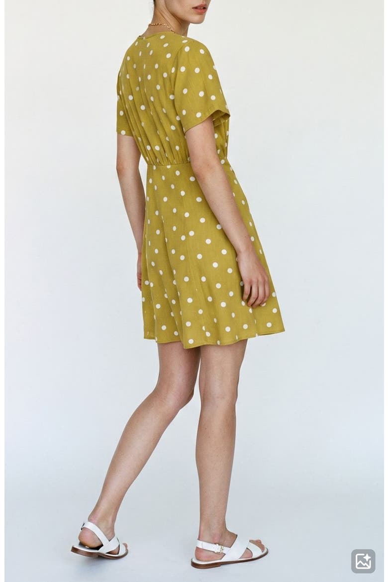 Kora Short Sleeve Polka Dot Dress, Alternate, color, WILLOW DOTS