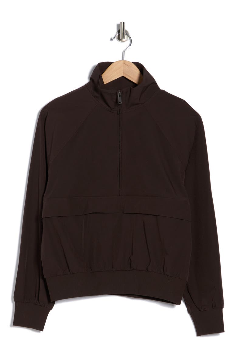 Perfect Day Half Zip Pullover, Alternate, color, BROWN MOLE'