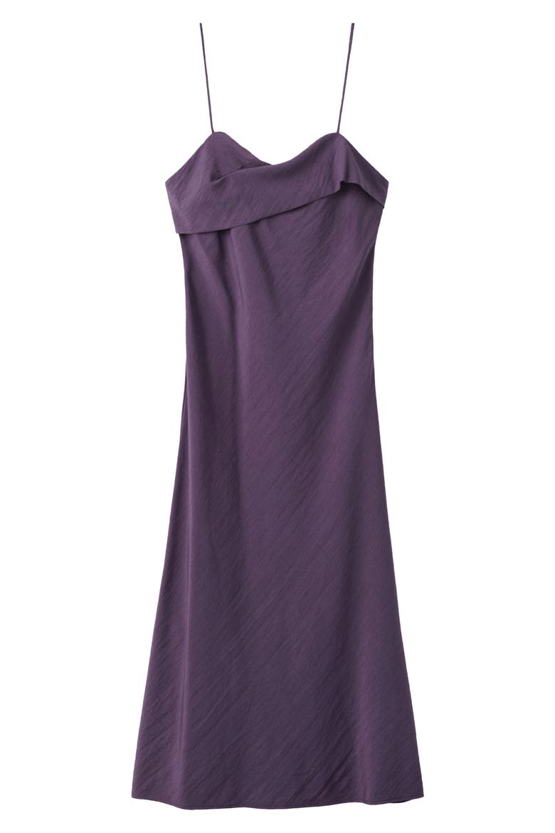 Cross Neck Tie Back Midi Dress, Alternate, color, LILAC
