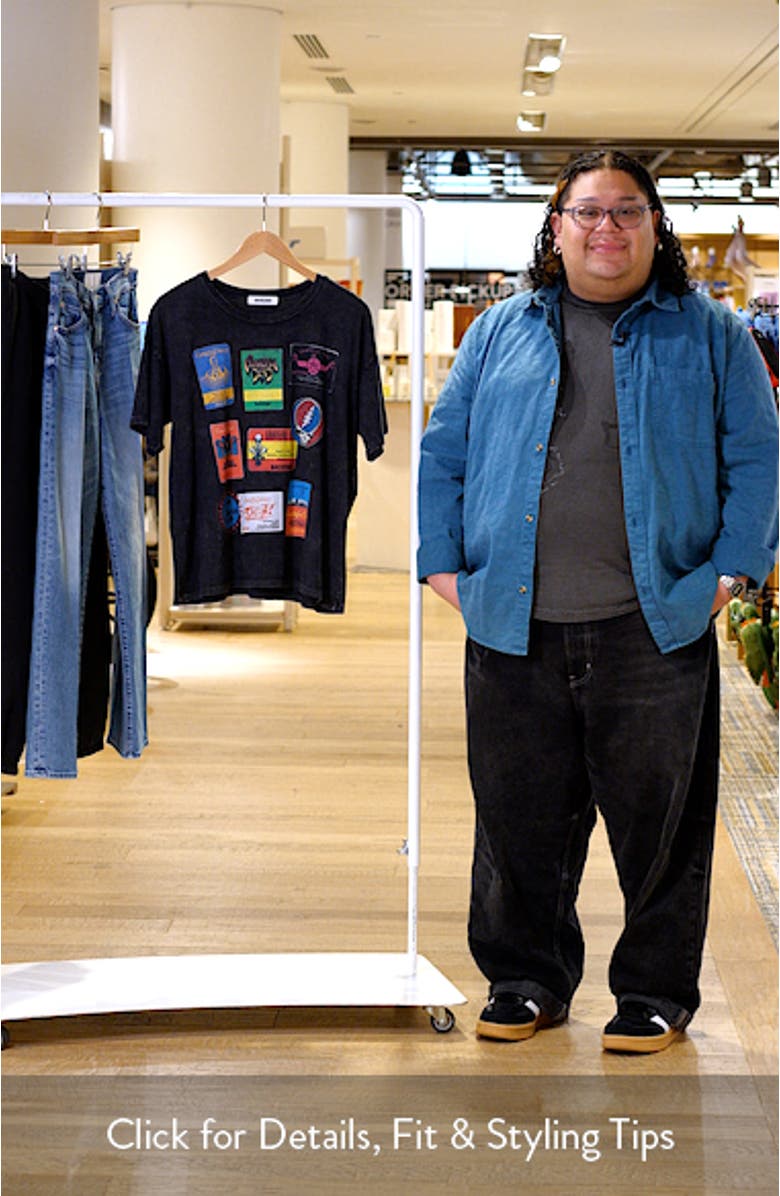 Grateful Dead Backstage Merch Cotton Graphic T-Shirt, sales video thumbnail