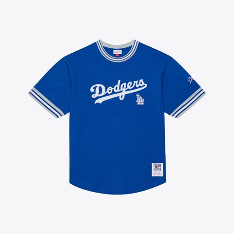 Men's Mitchell & Ness  Royal Los Angeles Dodgers Wild Pitch Ringer T-Shirt