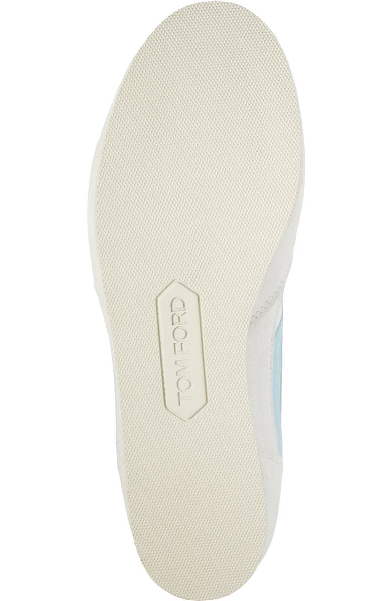 TOM FORD Brook Perforated Sneaker, Alternate, color, Cream/ Light Blue/ White