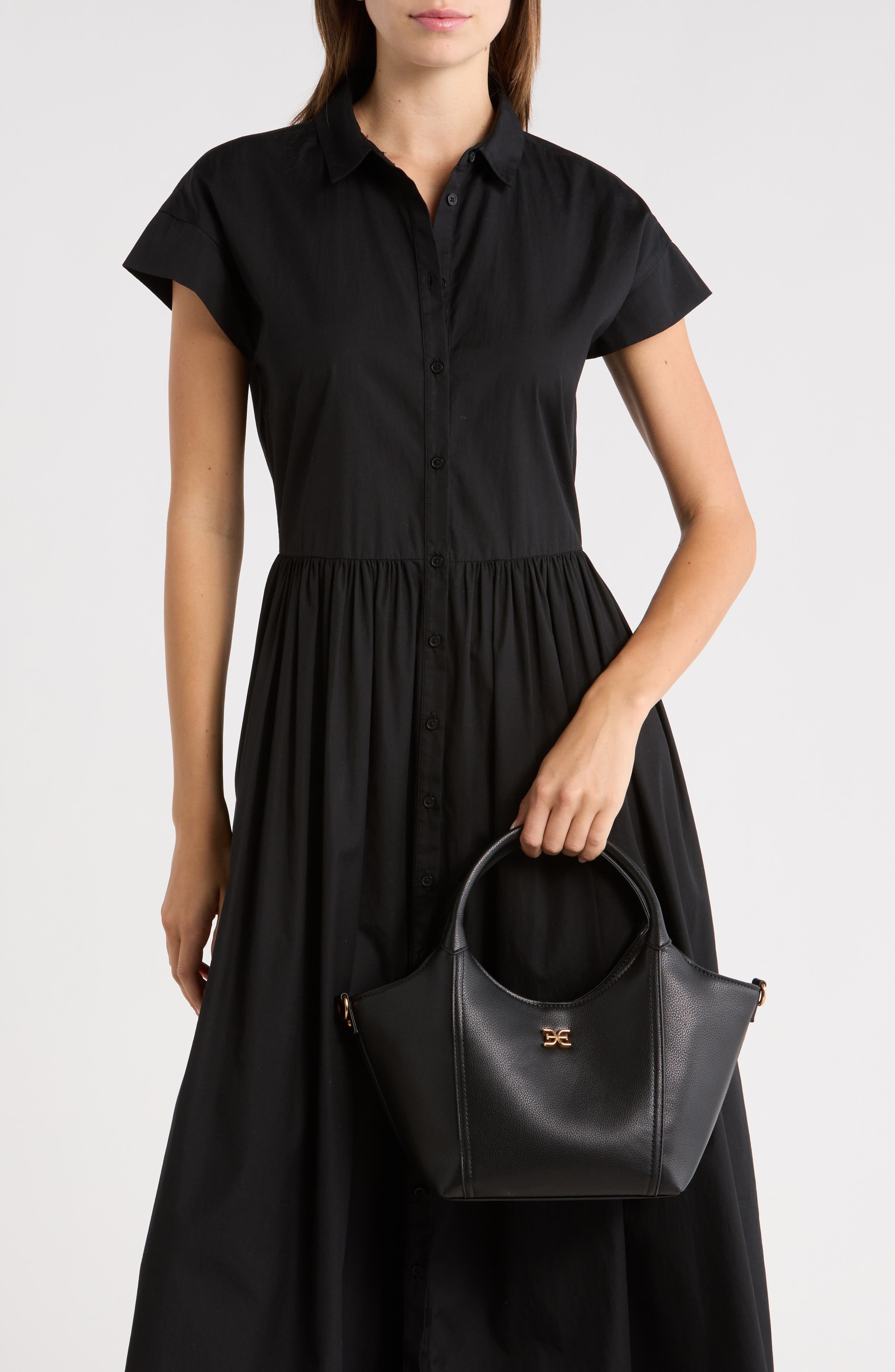 Sam Edelman Mini Sydney Tote Bag, Alternate, color, Black