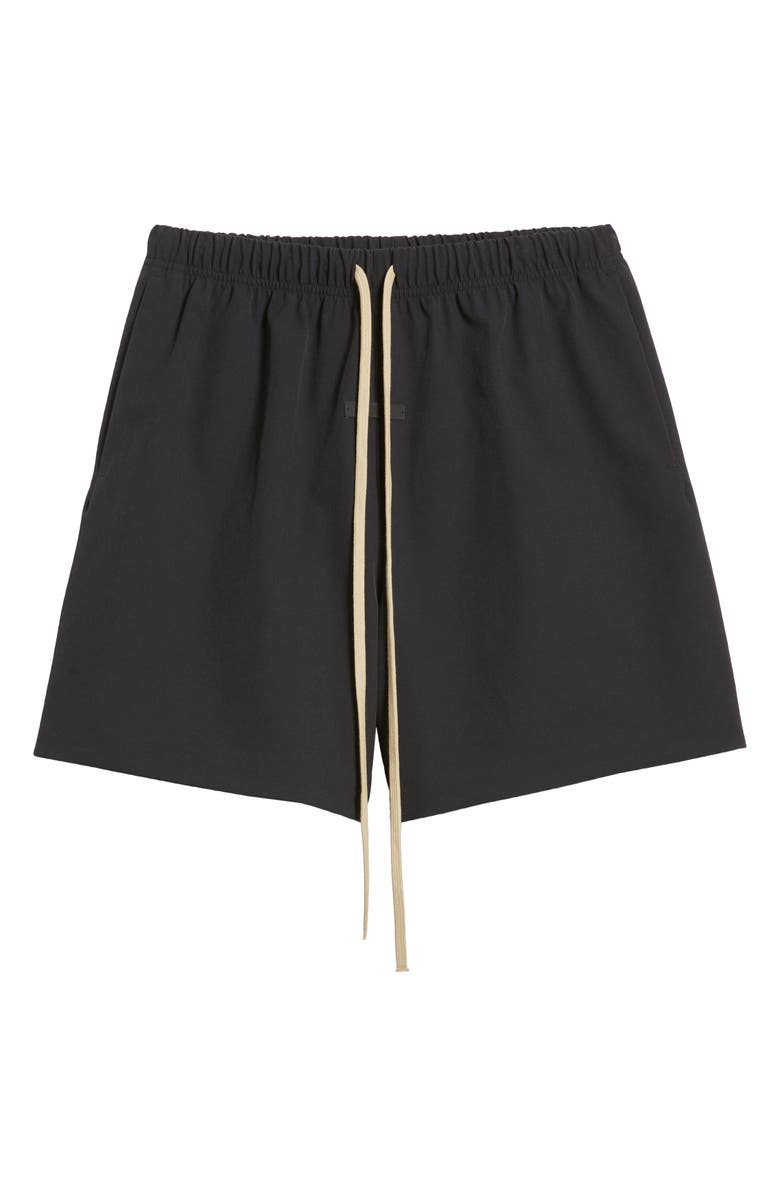 Fear of God Essentials Bonded Drawstring Soccer Shorts, Alternate, color,