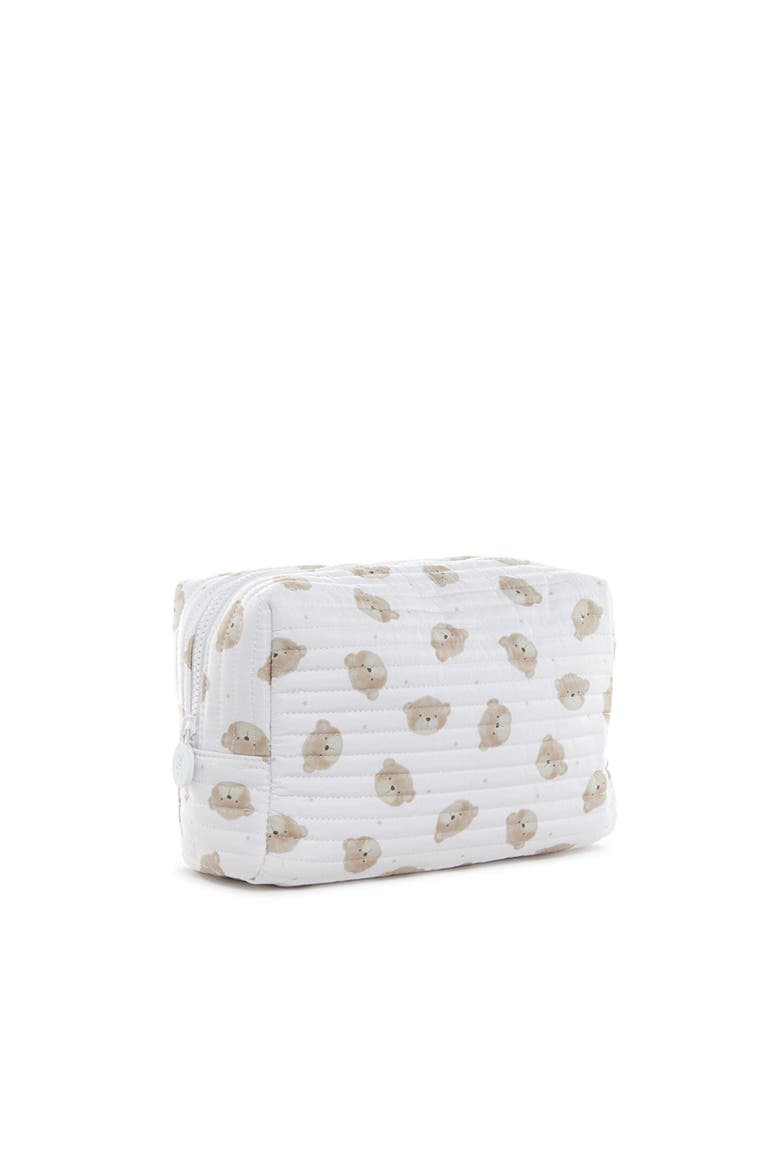 Quilted Teddy Bear Everyday, Alternate, color, White