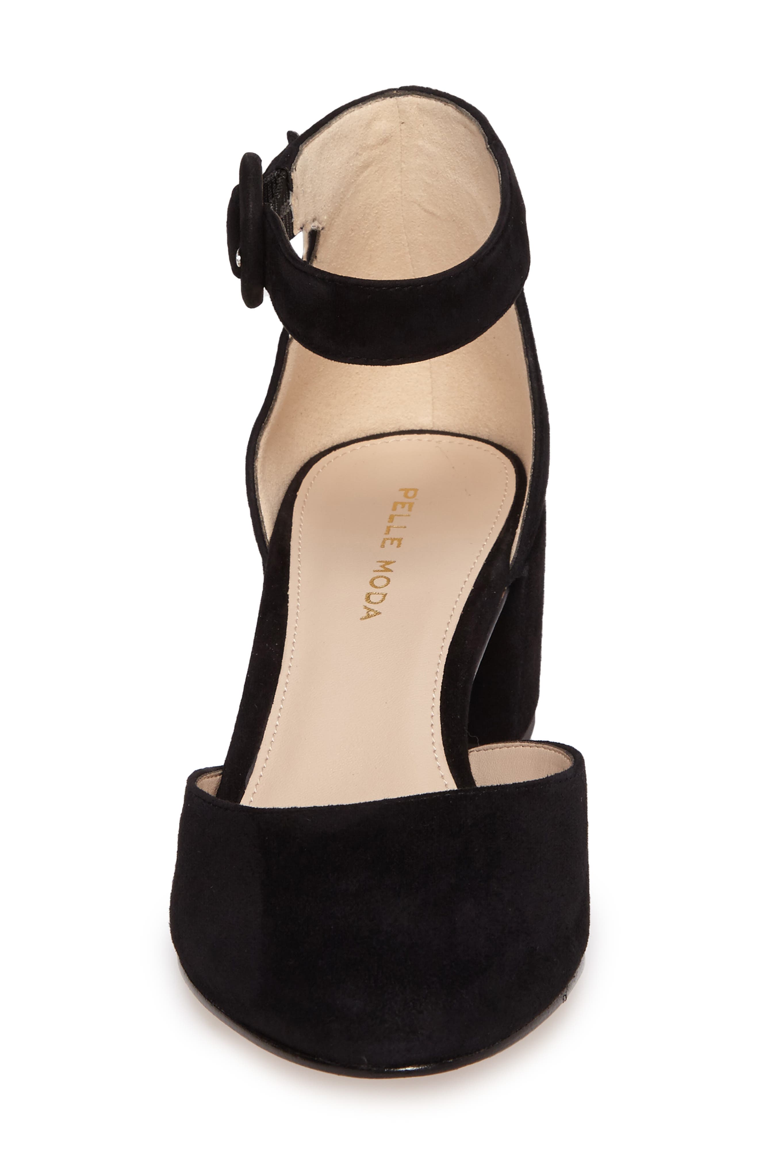 Uma d'Orsay Pump, Alternate, color, BLACK LEATHER