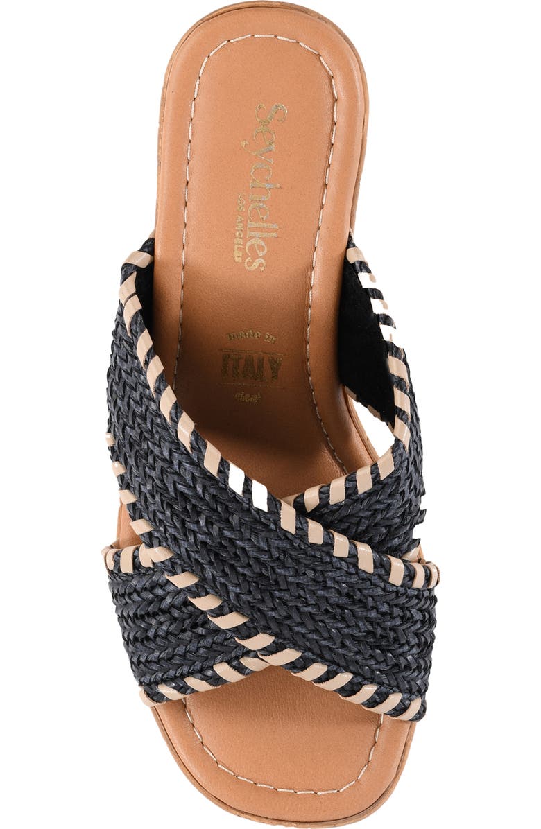 Seychelles Encore Platform Slide Sandal, Alternate, color, Black