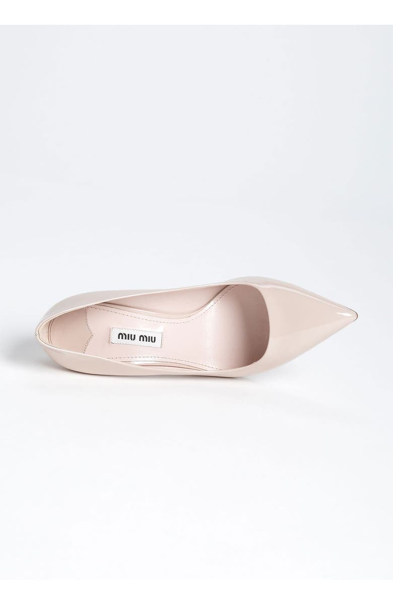 Miu Miu Glitter Sole Pointy Toe Pump, Alternate, color,