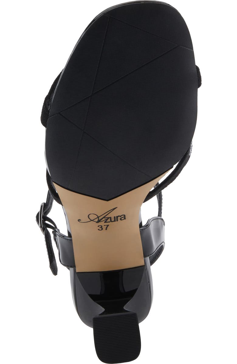 AZURA BY SPRING STEP Decorous Crystal Embellised Sandal, Alternate, color, Black