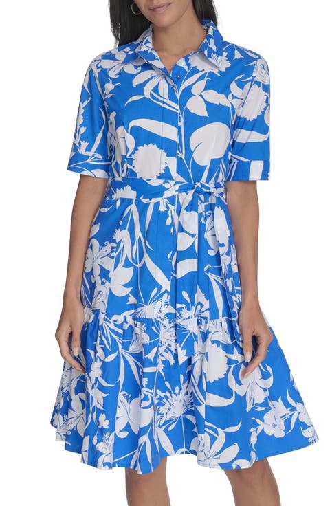 Floral Cotton Shirtdress