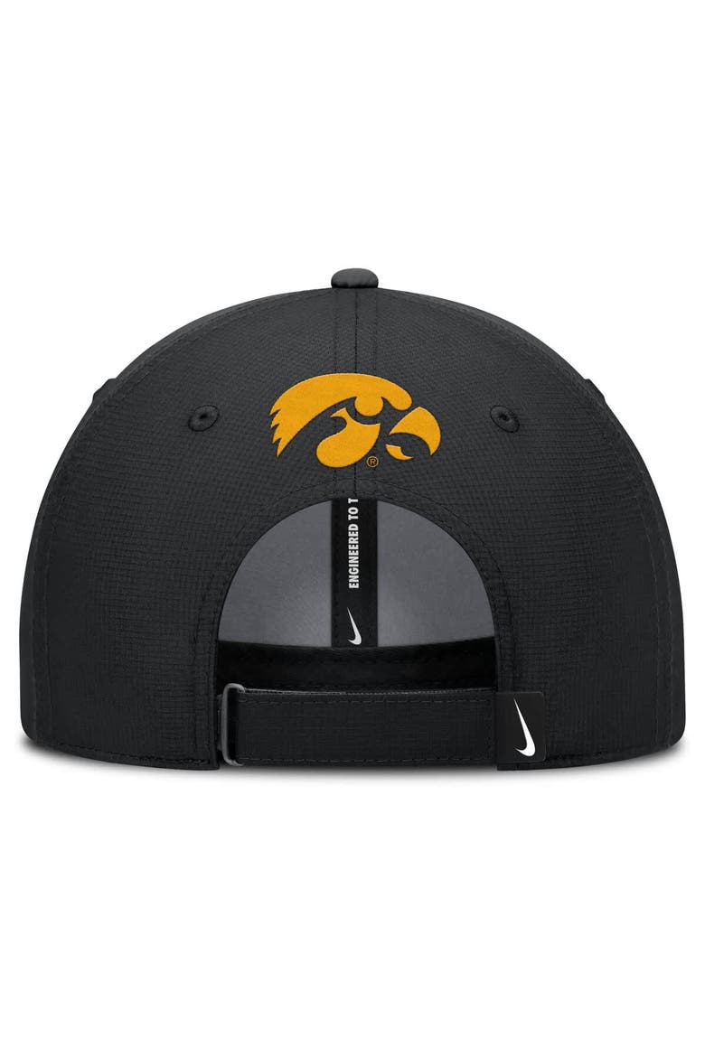 Men's Nike Black Iowa Hawkeyes Club Prep Performance Adjustable Hat, Alternate, color, Black