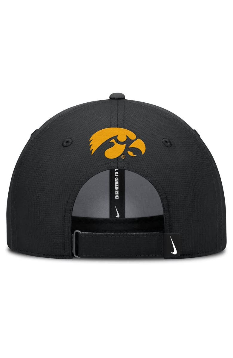 Nike Men's Nike Black Iowa Hawkeyes Club Prep Performance Adjustable Hat, Alternate, color, Black