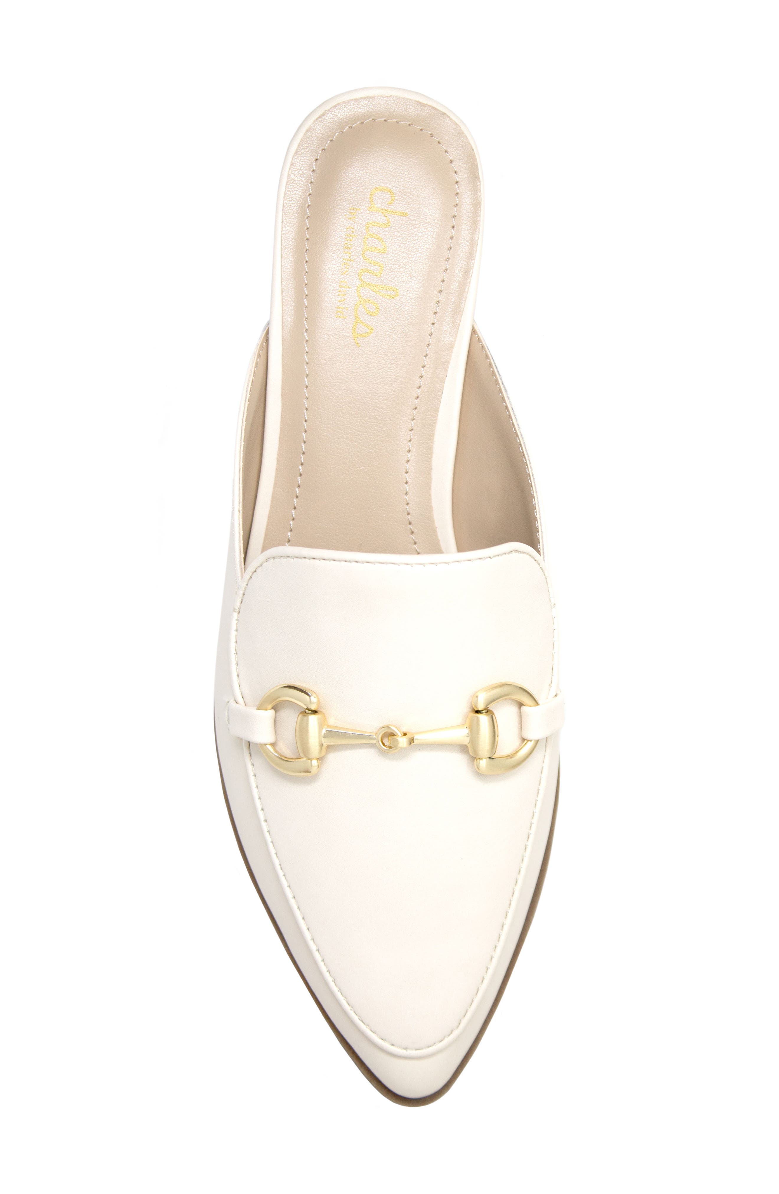 Eleanor Pointed Toe Mule, Alternate, color, OFF WHITE