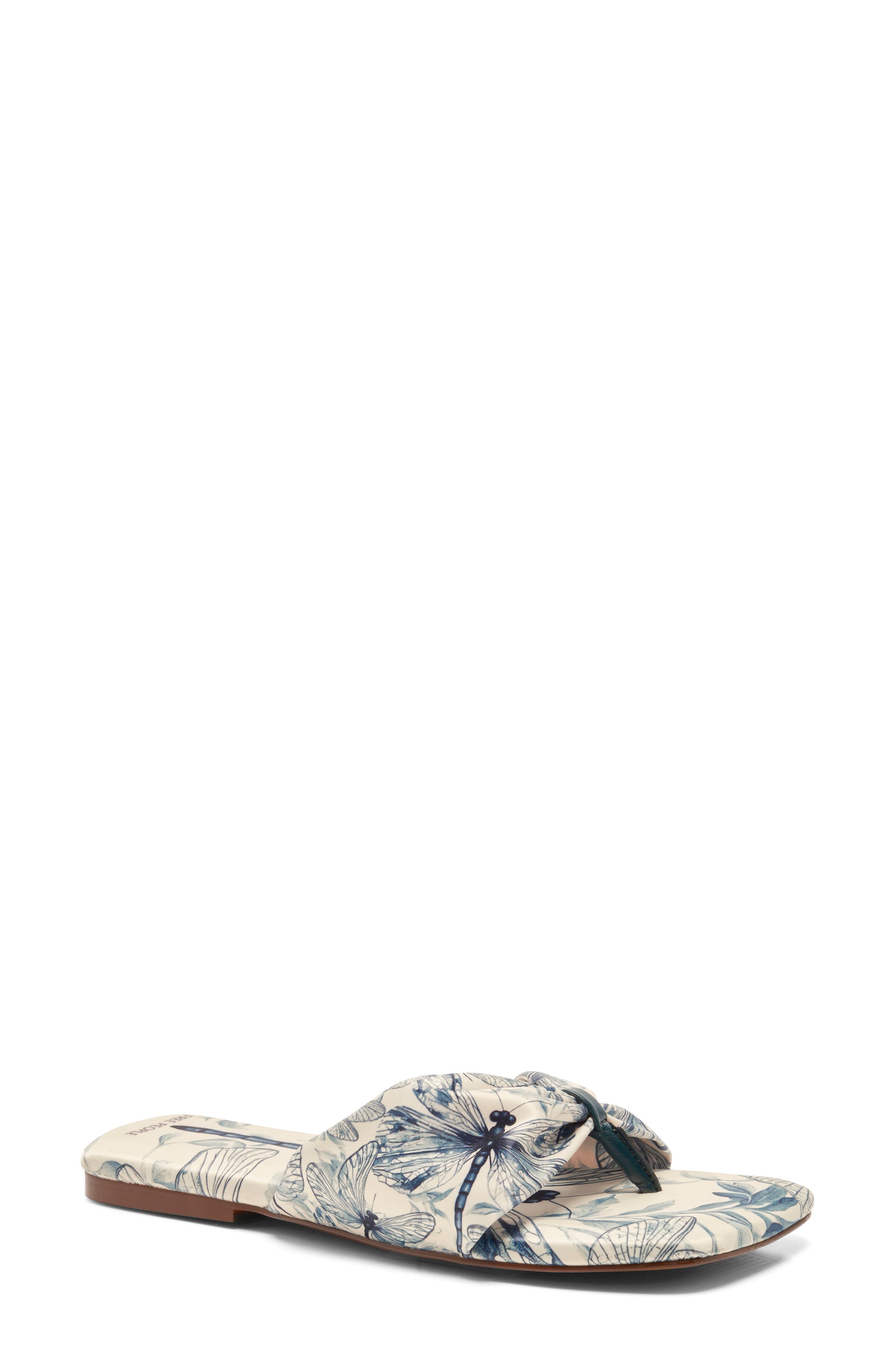 Free People Tia Print Slide Sandal, Main, color, Dragonfly Bandana