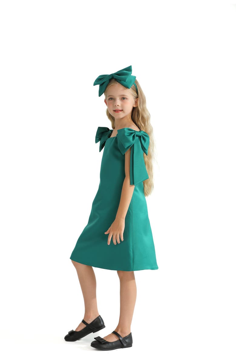 Tulleen Luneta Dress, Alternate, color, Green